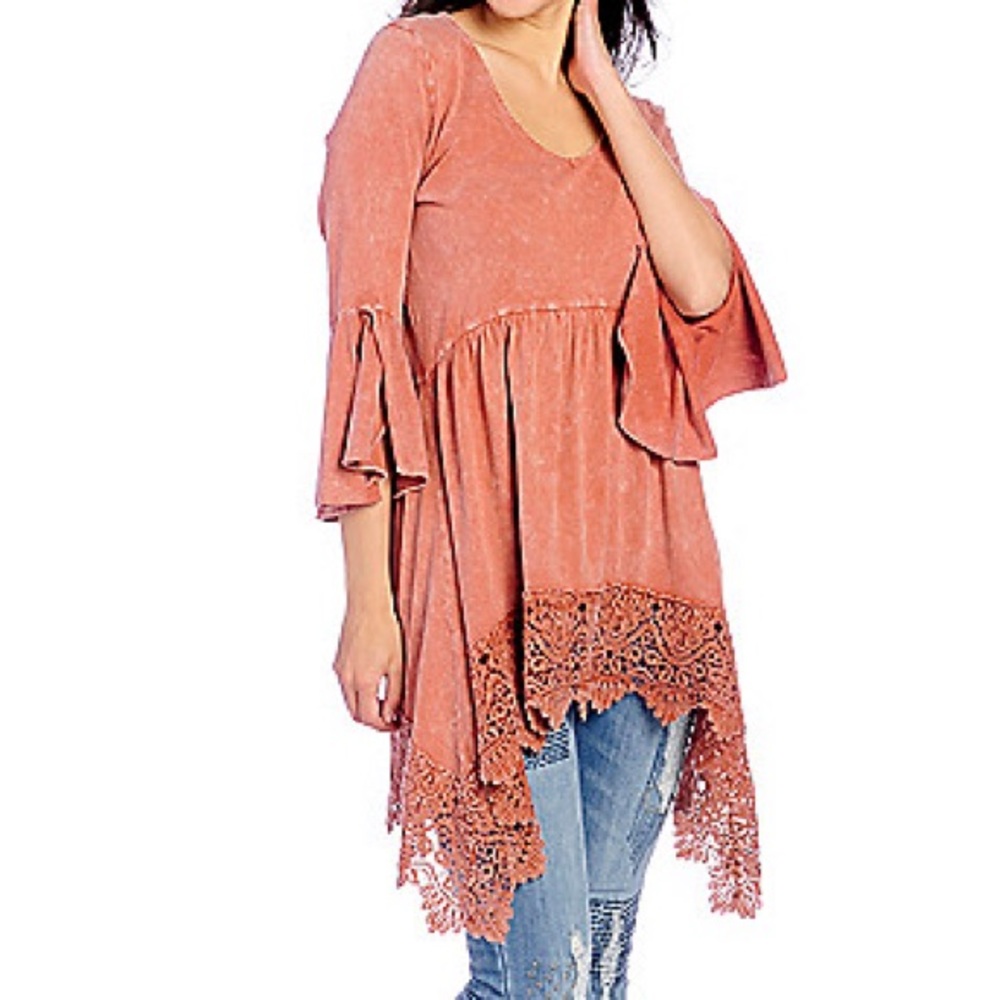 Boutique Distressed Boho Tunic size Medium